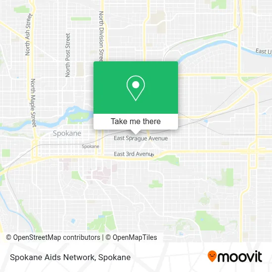 Spokane Aids Network map
