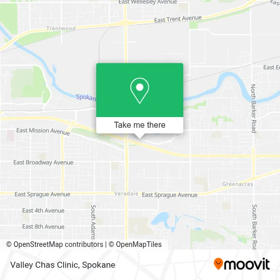 Valley Chas Clinic map