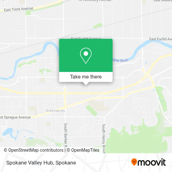 Spokane Valley Hub map