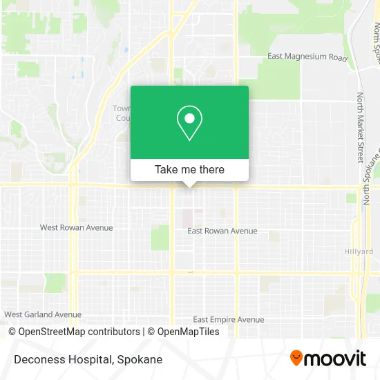 Deconess Hospital map