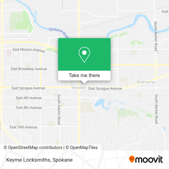 Keyme Locksmiths map