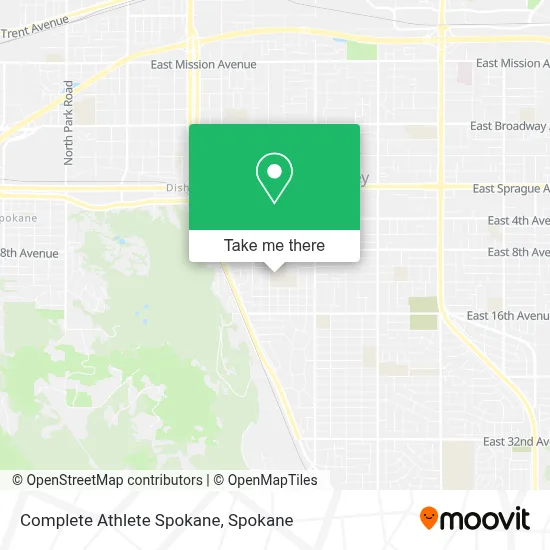 Complete Athlete Spokane map