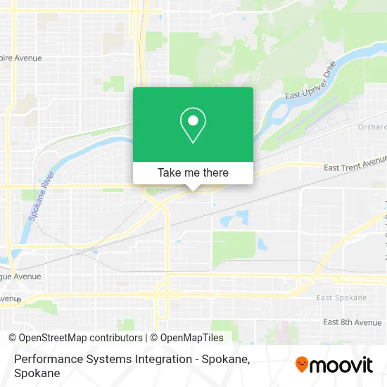 Mapa de Performance Systems Integration - Spokane