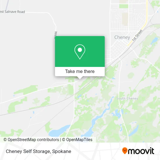 Cheney Self Storage map