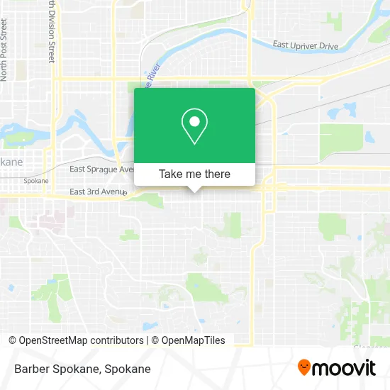 Barber Spokane map