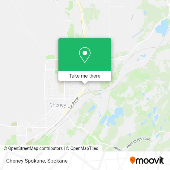 Cheney Spokane map
