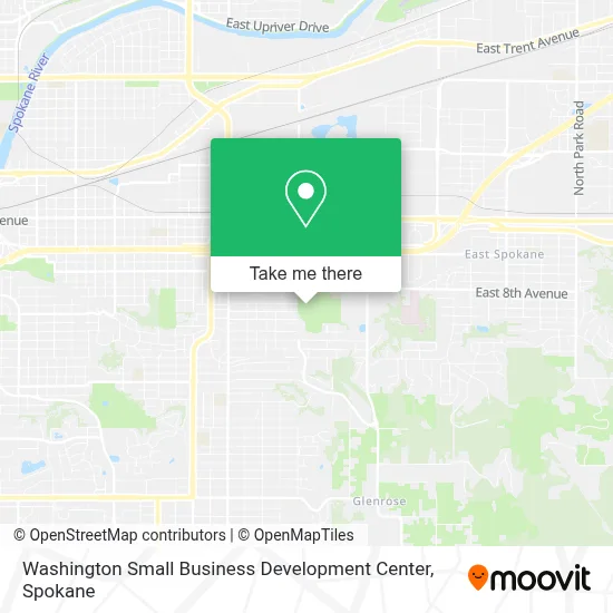 Washington Small Business Development Center map