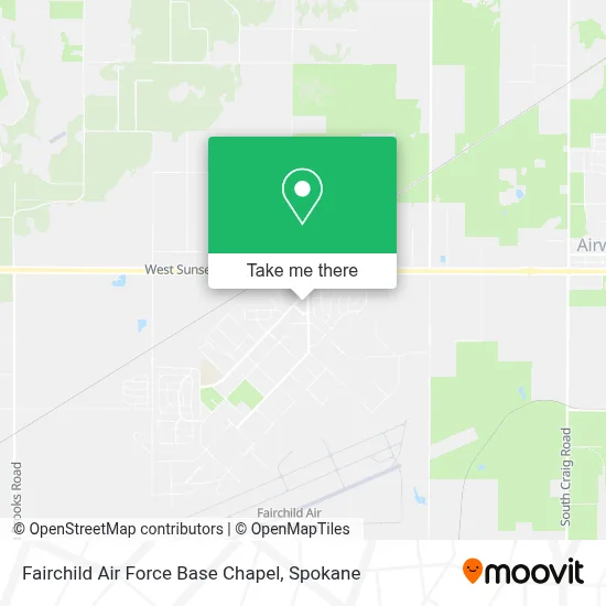 Fairchild Air Force Base Chapel map