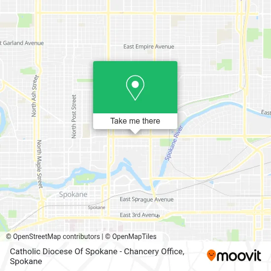 Catholic Diocese Of Spokane - Chancery Office map