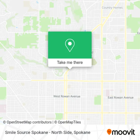 Smile Source Spokane - North Side map