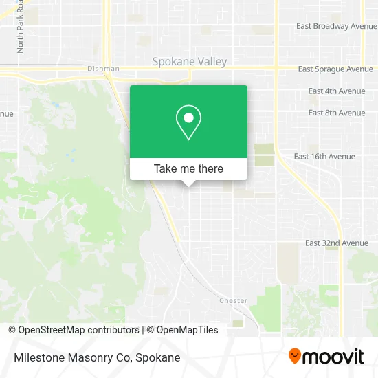 Milestone Masonry Co map