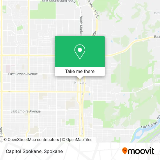 Capitol Spokane map