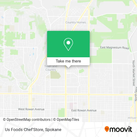 Us Foods Chef'Store map