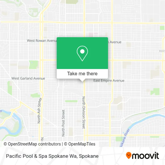 Pacific Pool & Spa Spokane Wa map