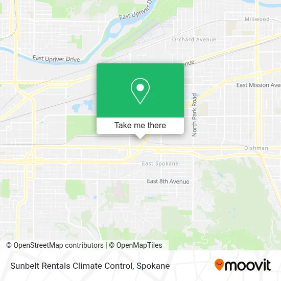 Sunbelt Rentals Climate Control map