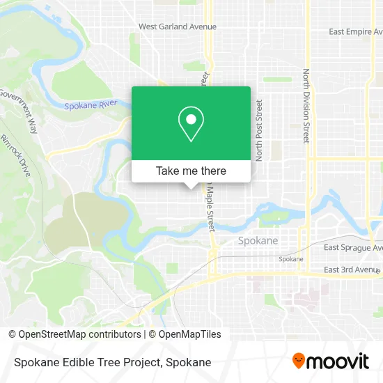 Spokane Edible Tree Project map