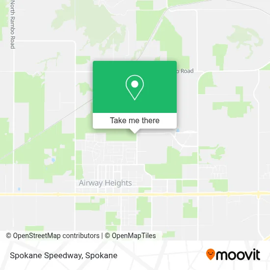 Spokane Speedway map