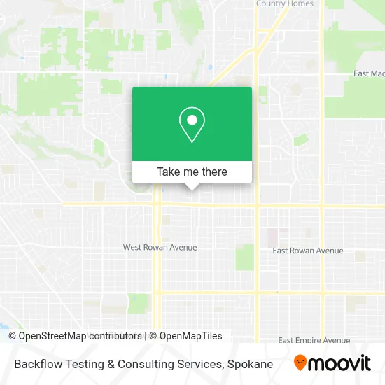 Backflow Testing & Consulting Services map