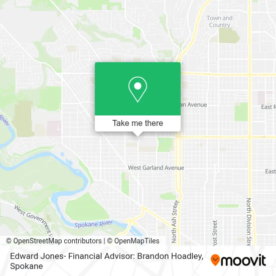 Edward Jones- Financial Advisor: Brandon Hoadley map