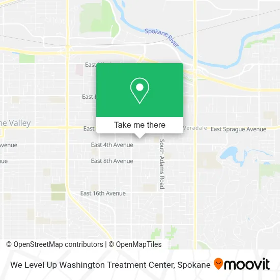 We Level Up Washington Treatment Center map