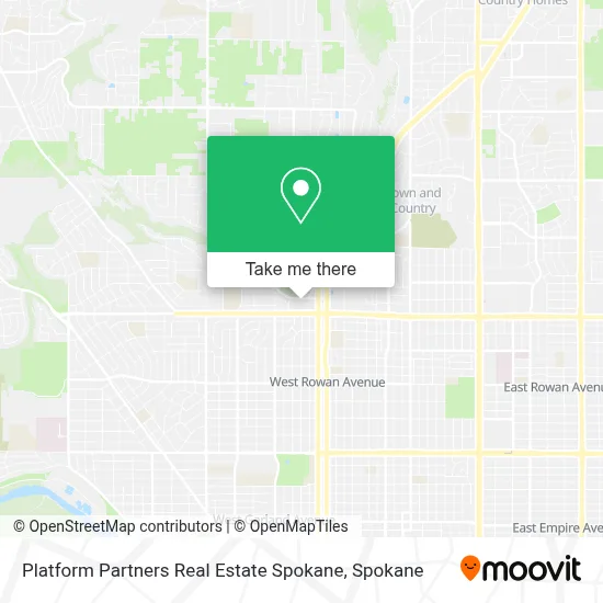 Platform Partners Real Estate Spokane map