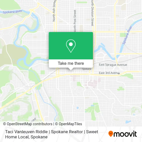 Taci Vanleuven Riddle | Spokane Realtor | Sweet Home Local map