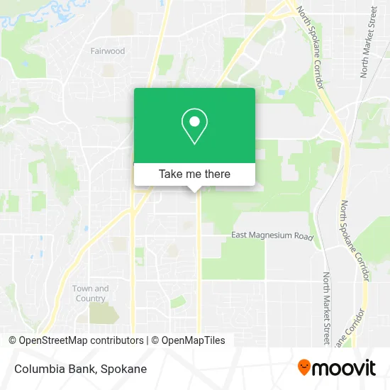 Columbia Bank map