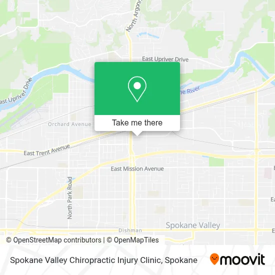 Spokane Valley Chiropractic Injury Clinic map