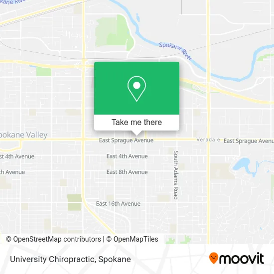 University Chiropractic map
