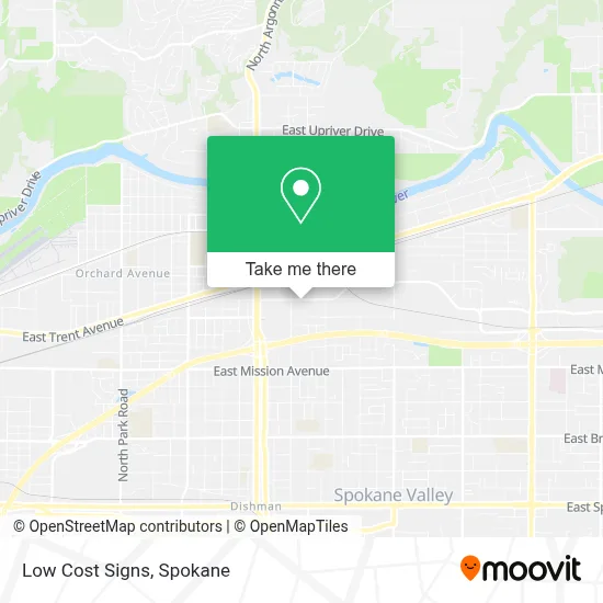 Low Cost Signs map