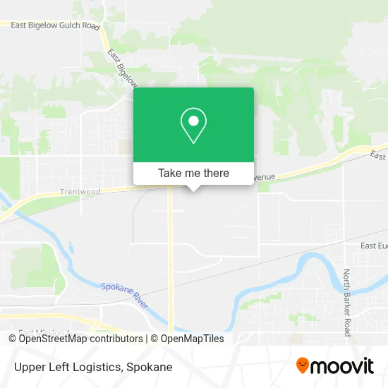 Upper Left Logistics map