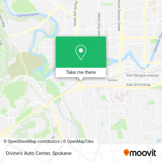 Divine's Auto Center map