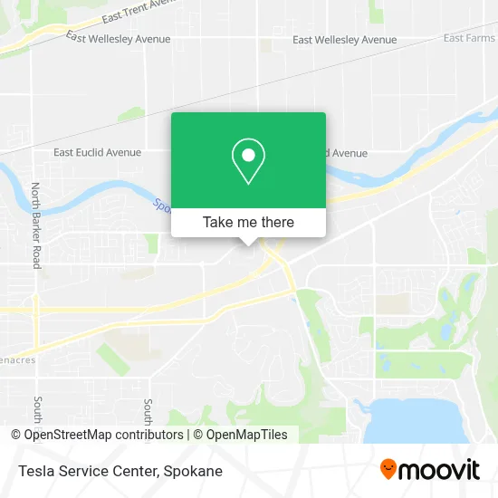Tesla Service Center map