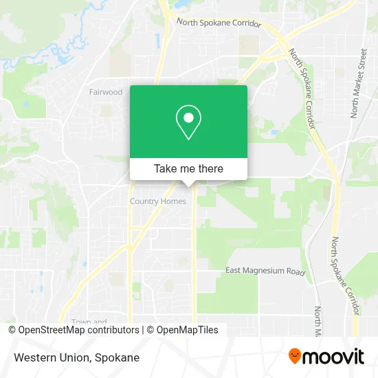 Western Union map