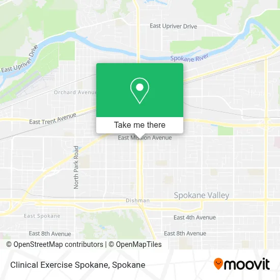 Clinical Exercise Spokane map