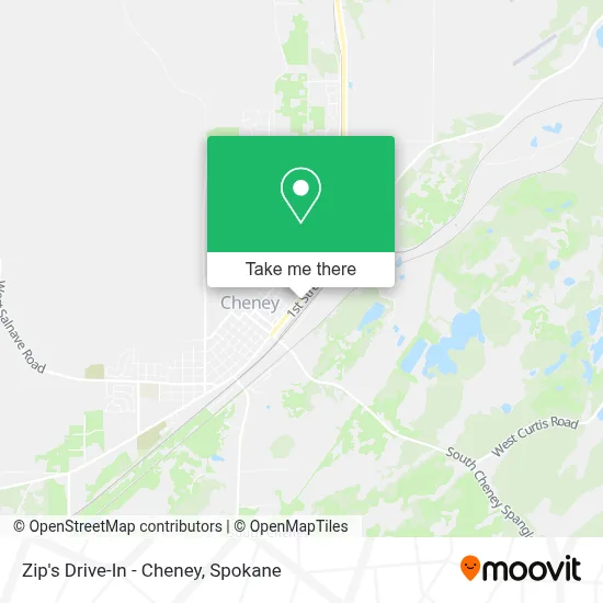 Zip's Drive-In - Cheney map