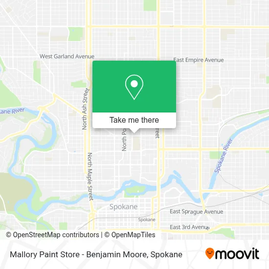 Mallory Paint Store - Benjamin Moore map