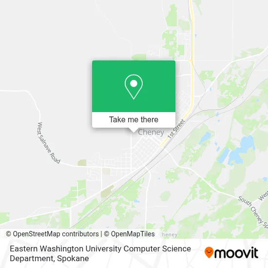 Eastern Washington University Computer Science Department map
