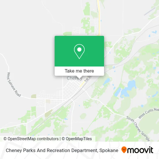 Cheney Parks And Recreation Department map