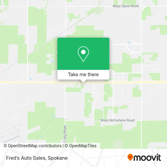 Fred's Auto Sales map