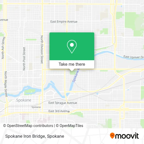 Spokane Iron Bridge map