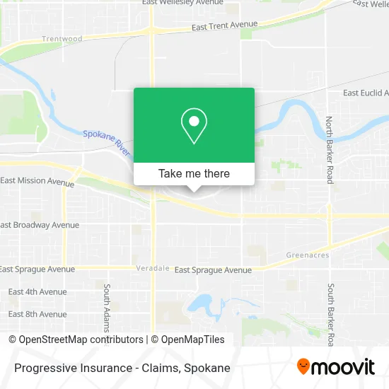 Progressive Insurance - Claims map