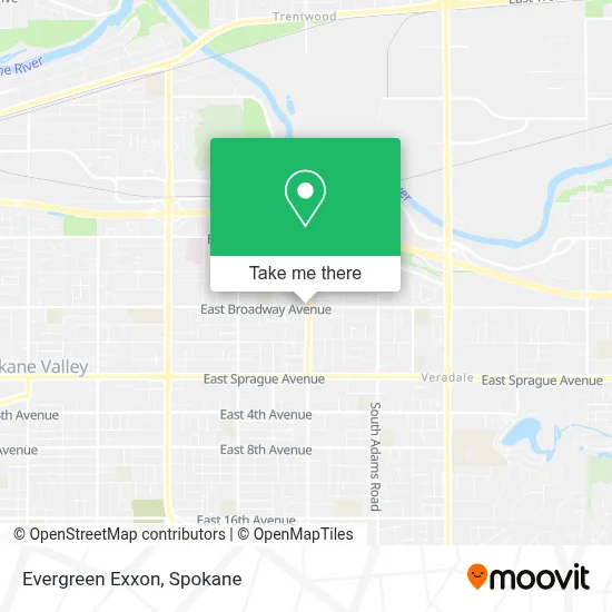 Evergreen Exxon map