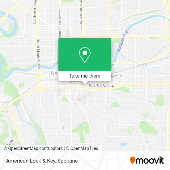 American Lock & Key map