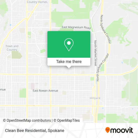 Clean Bee Residential map