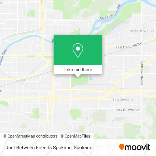 Just Between Friends Spokane map