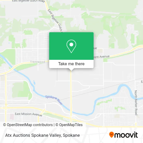 Atx Auctions Spokane Valley map