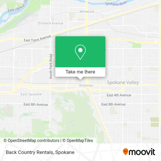 Back Country Rentals map
