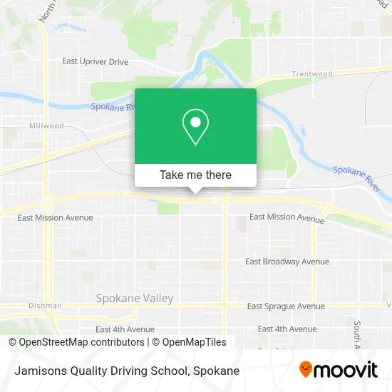 Jamisons Quality Driving School map