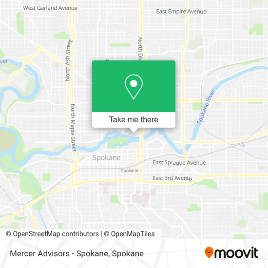 Mercer Advisors - Spokane map